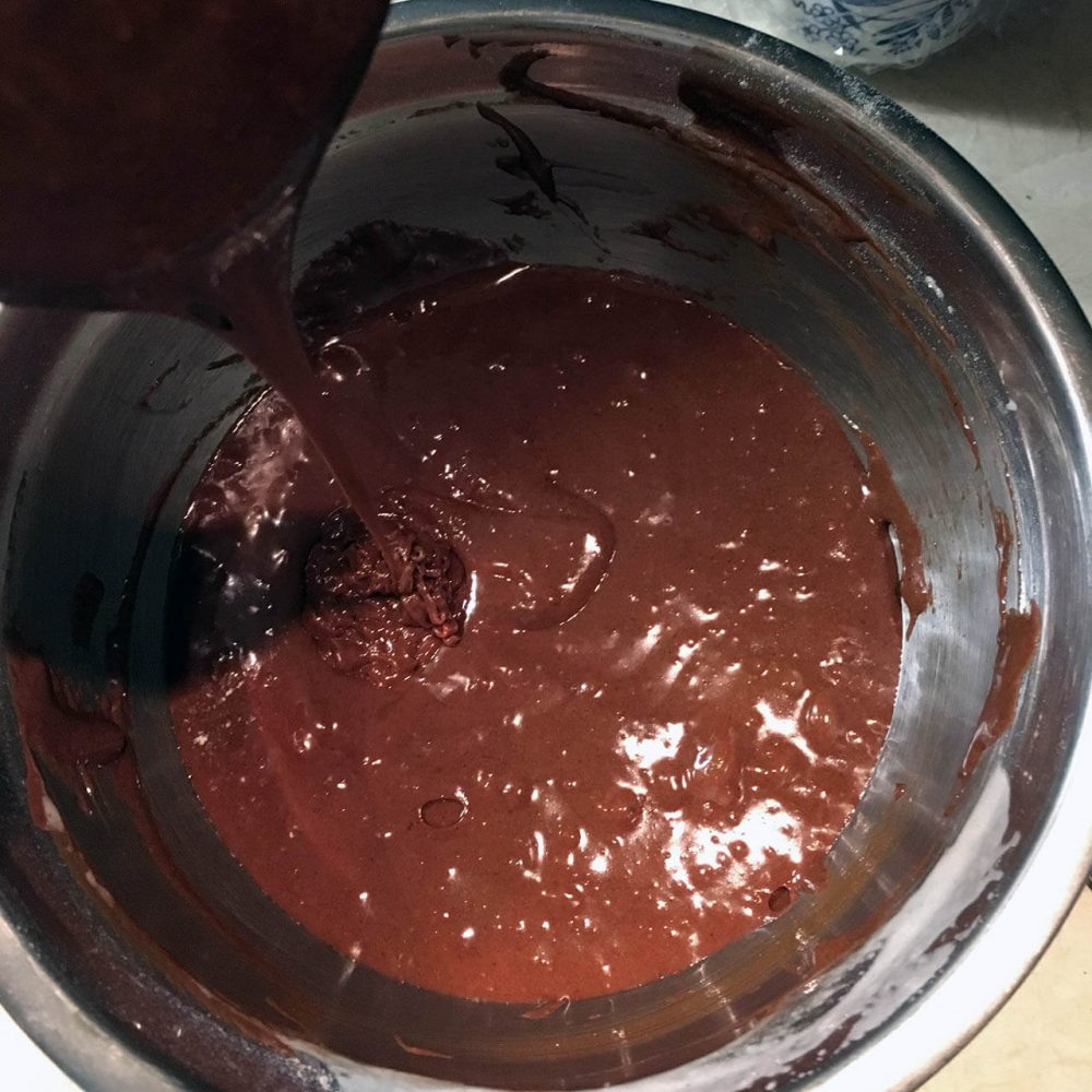 Těsto na brownies - krok 1